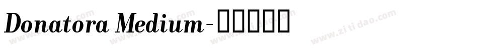 Donatora Medium字体转换